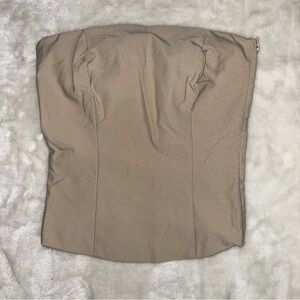 Bebe Y2K Strapless Neutral Tube Top Size 0